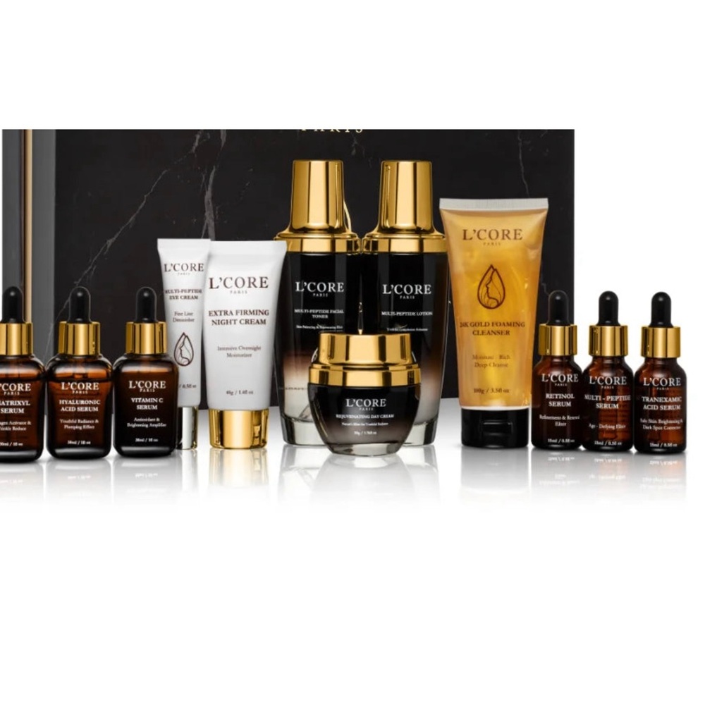 L’CORE Paris Daily Routine Skincare Exclusive 12 Piece Set